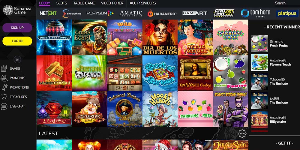 BonanzaGame Casino - Twoje miejsce na wygraną BonanzaGame Casino - Twoje miejsce na wygraną